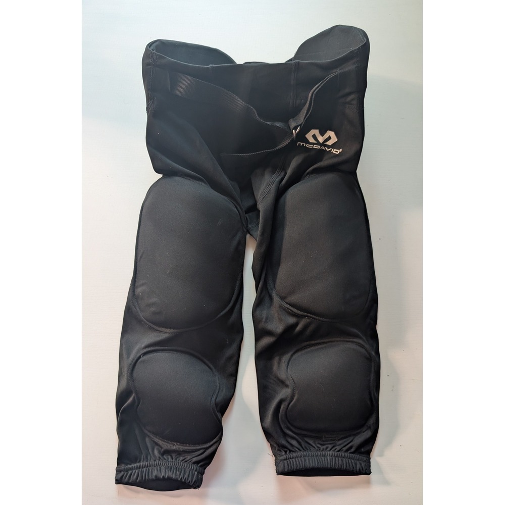 McDavid Youth XL Padded Football Girdle Pants Black Integrated Hip Thigh Pads